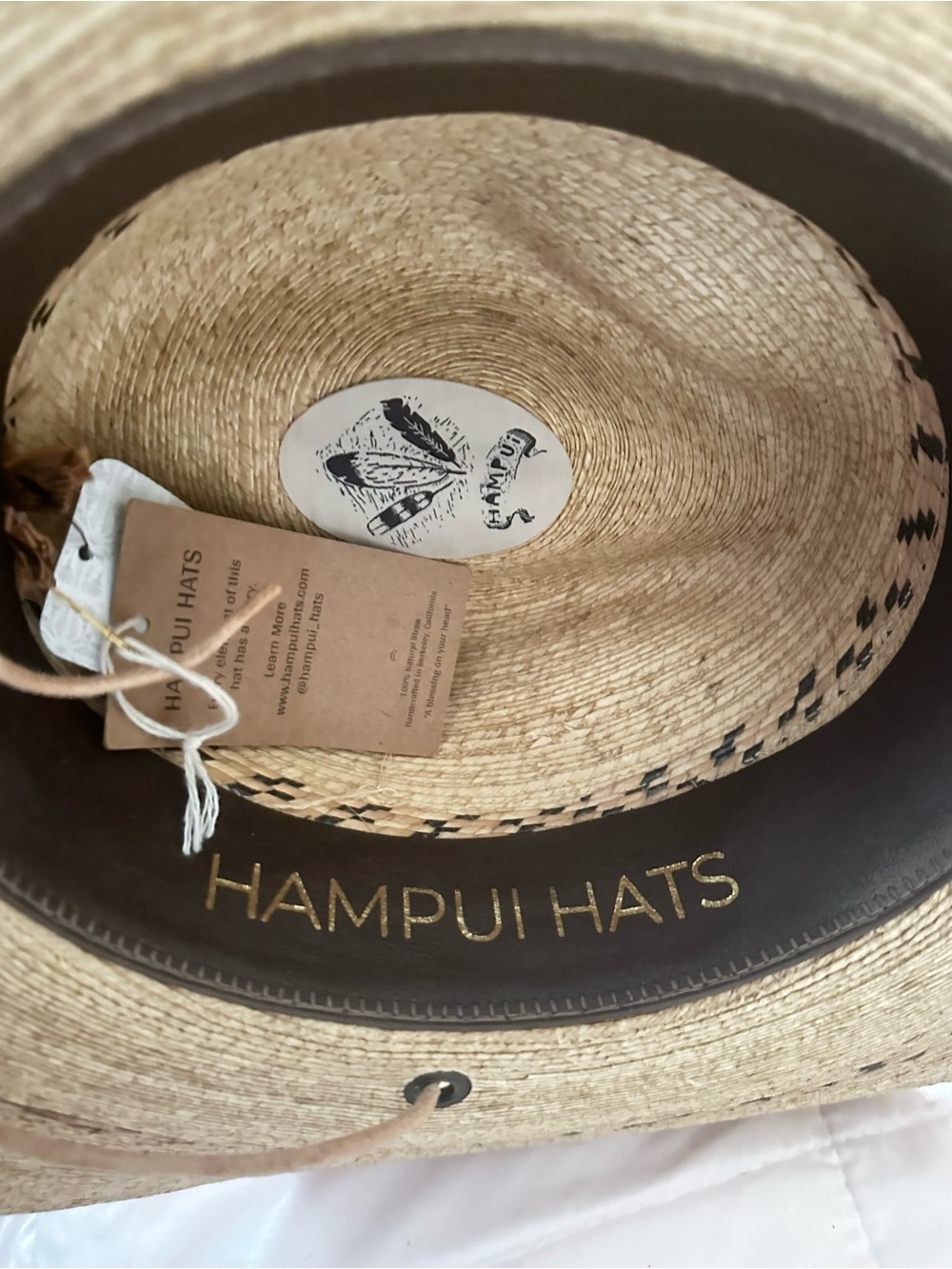 HAMPUI RUN RIVER FEDORA STRAW HAT NWT - Picture 5 of 7